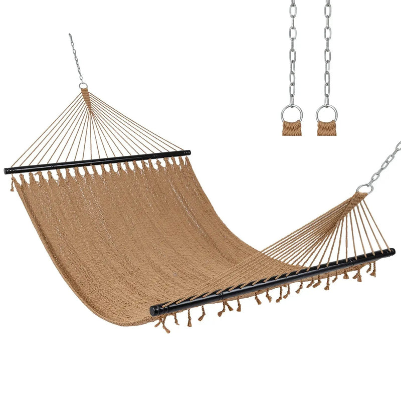 Caribbean Hammock with Spreader Bar for Patio Poolside by DirectDeals