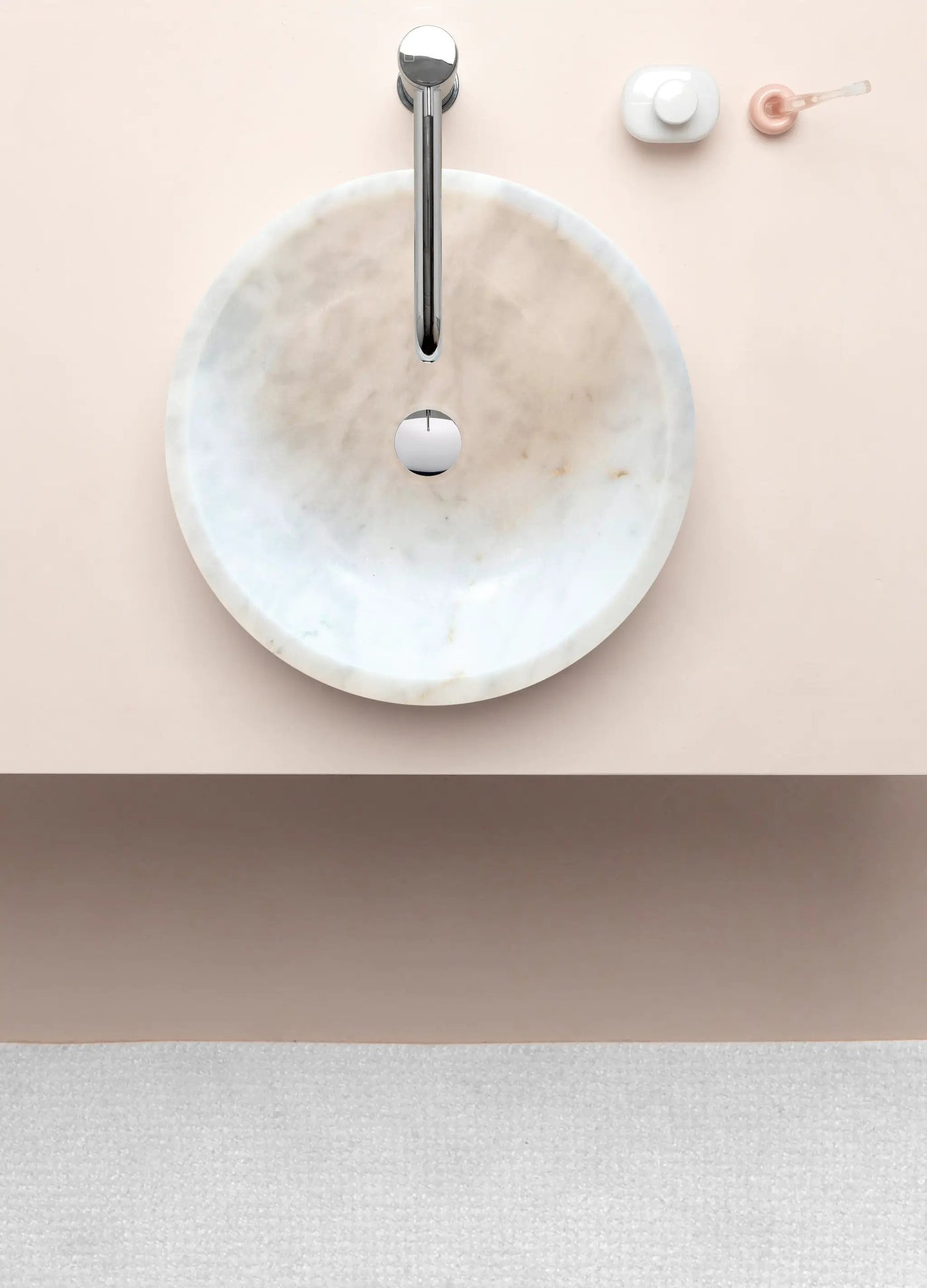 Carrara White Marble Natural Stone Vessel Sink - Polished 16x6 by GobekDesign