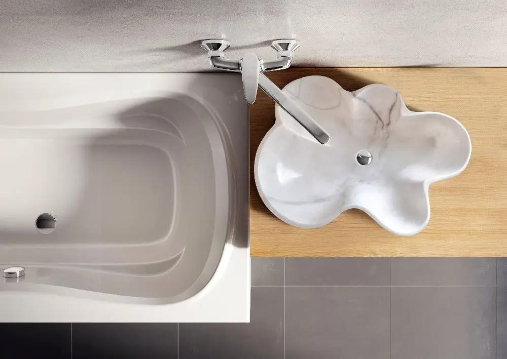 Carrara White Marble Artistic Vessel Sink - Polished 24.5x18x6 by GobekDesign