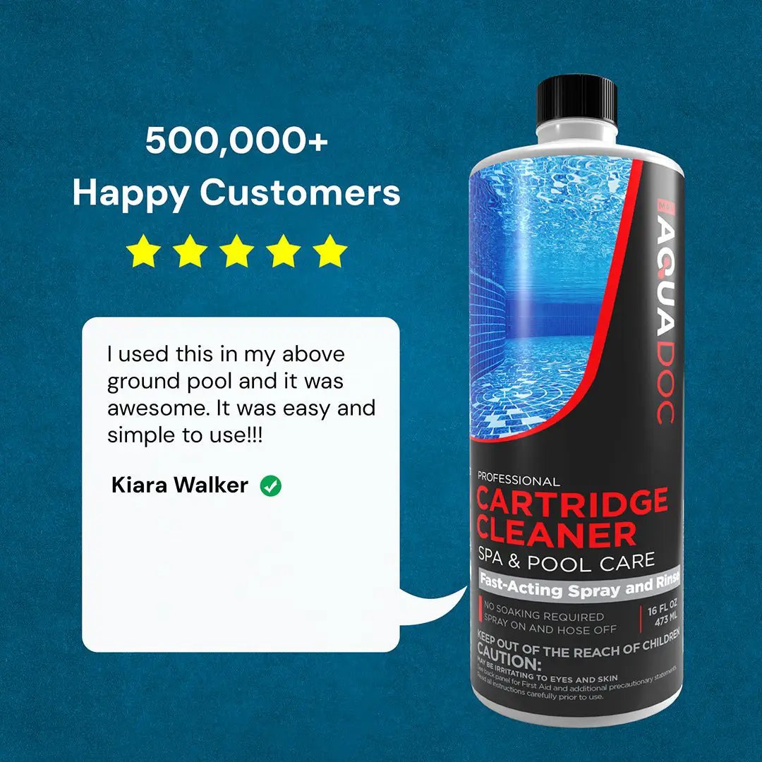 AquaDoc Pool & Spa Cartridge Cleaner Spray – Pool Filter Cleaner by AquaDoc