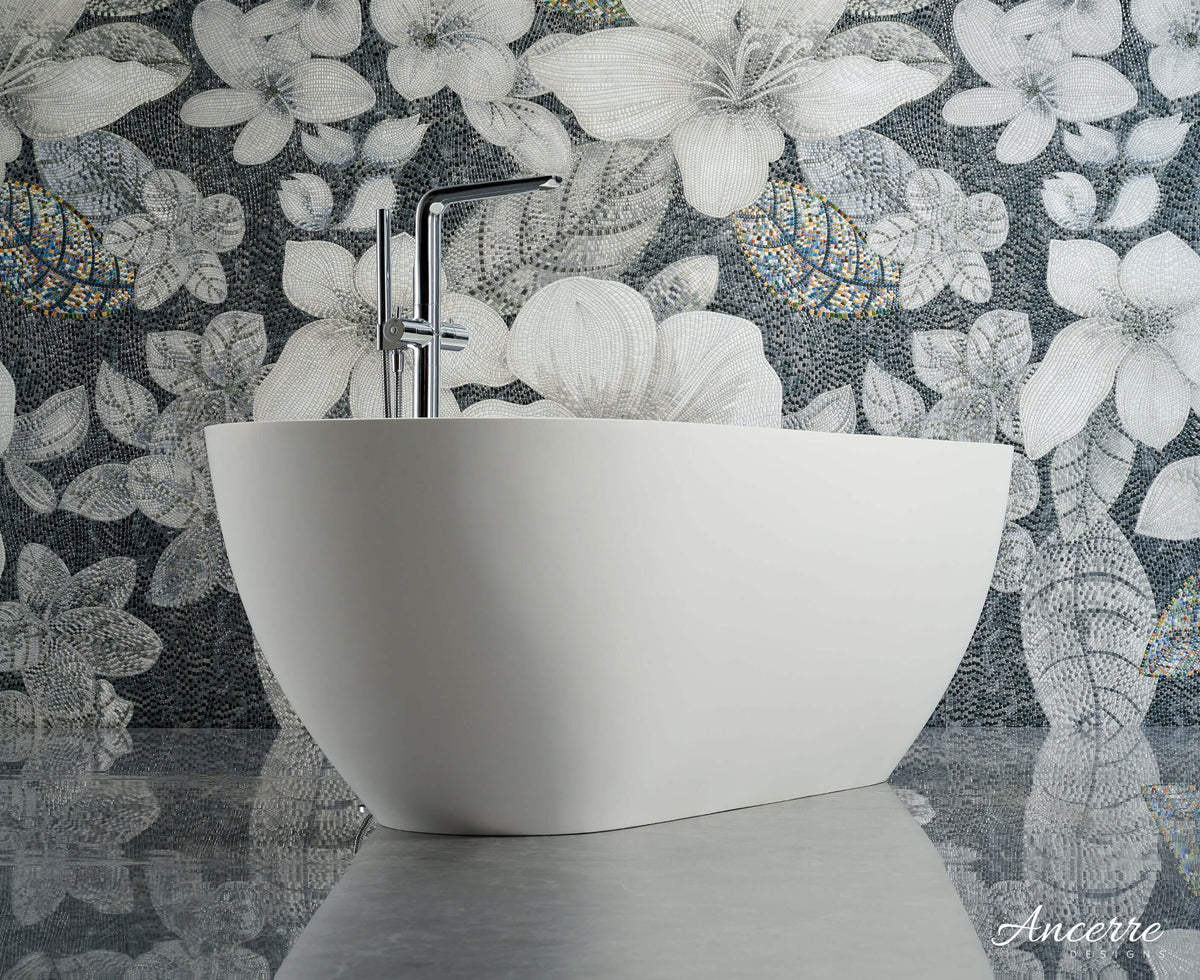 Cascade 63” Freestanding Solid Surface Bathtub, photo 6 of 9