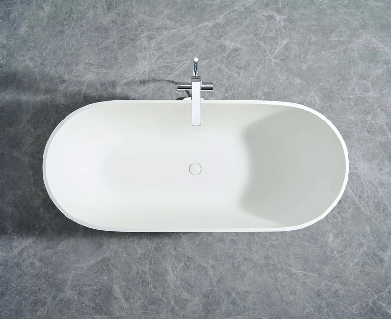Cascade 69 ” Freestanding Solid Surface Bathtub by Ancerre Designs