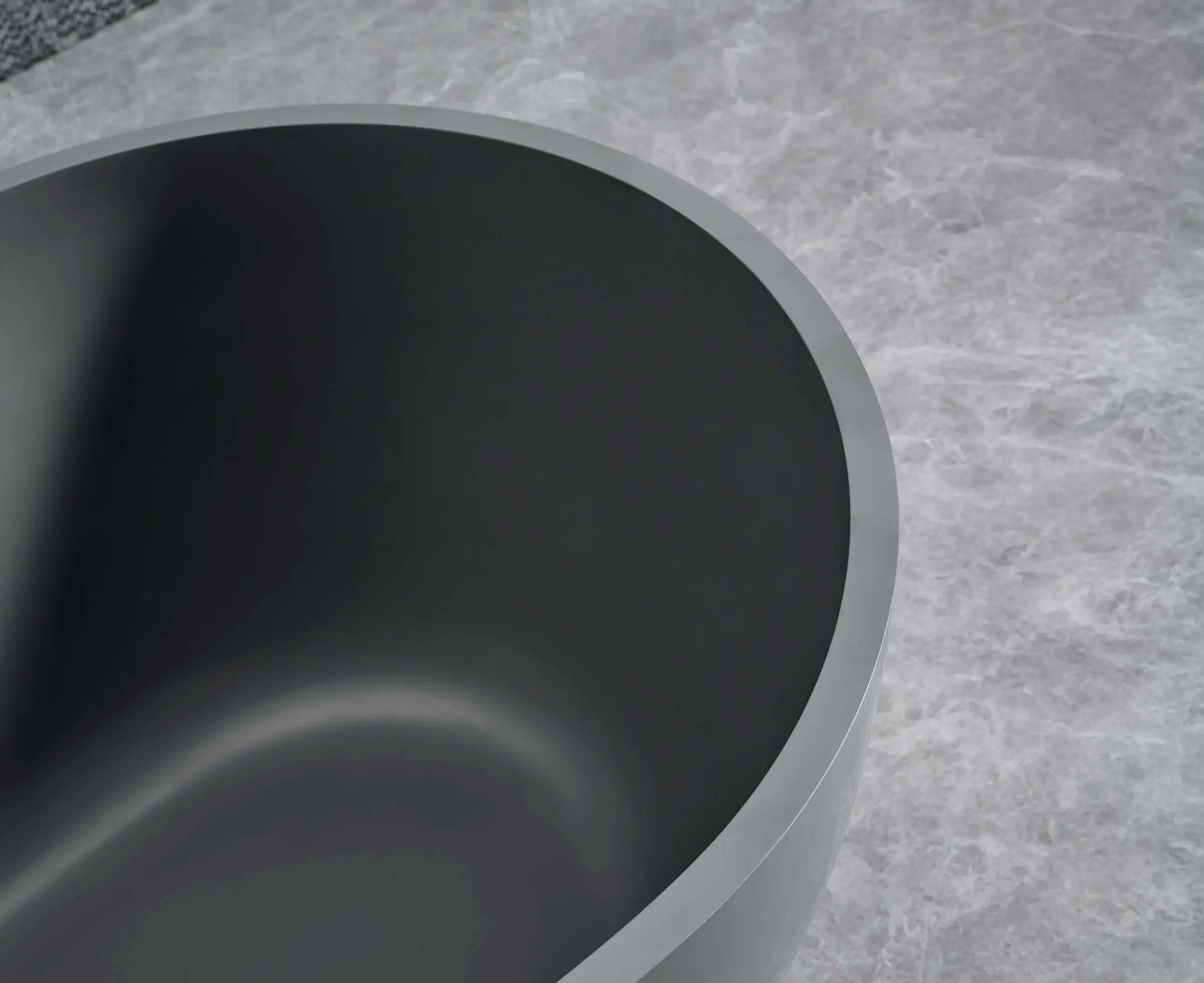 Cascade 59” Freestanding Solid Surface Bathtub by Ancerre Designs