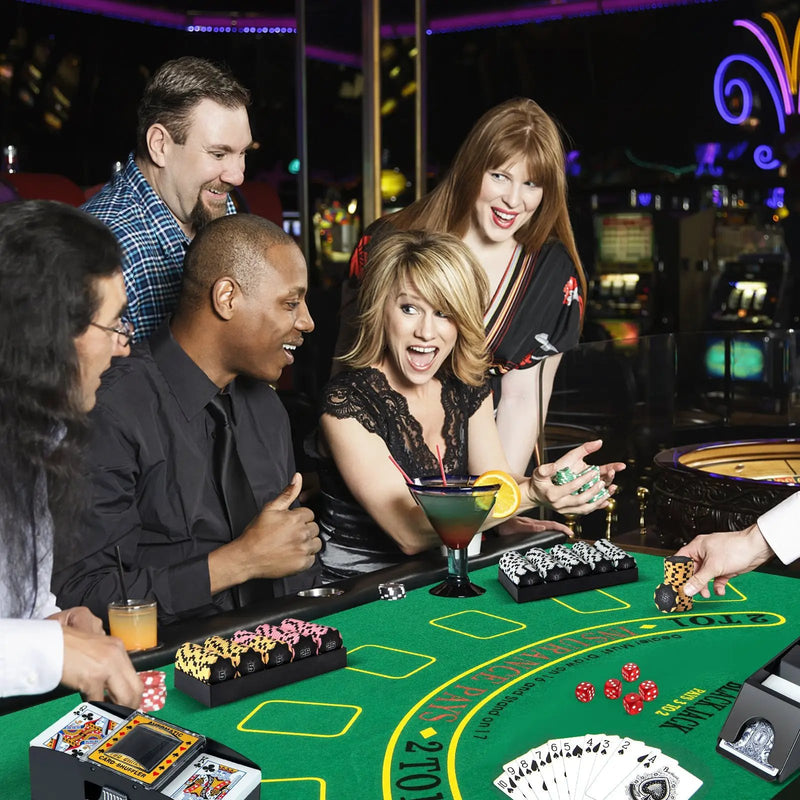 14 Gram Poker Chips 300 Pieces Casino Poker Chip Set-Black by DirectDeals