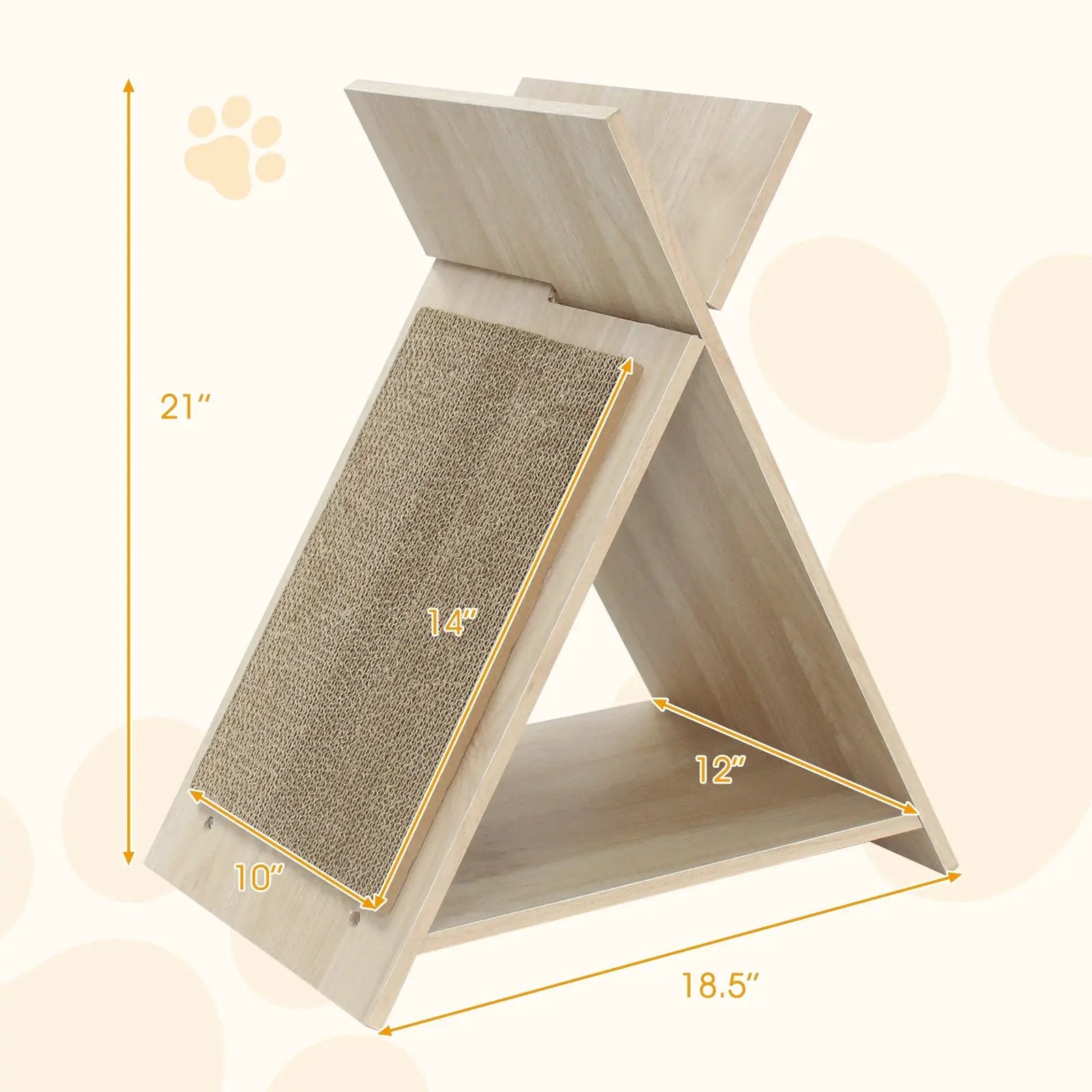 Cat Scratcher for Claw Sharpening and Furniture Protection-Natural by DirectDeals