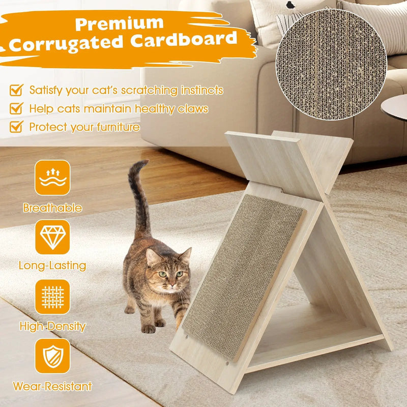 Cat Scratcher for Claw Sharpening and Furniture Protection-Natural by DirectDeals