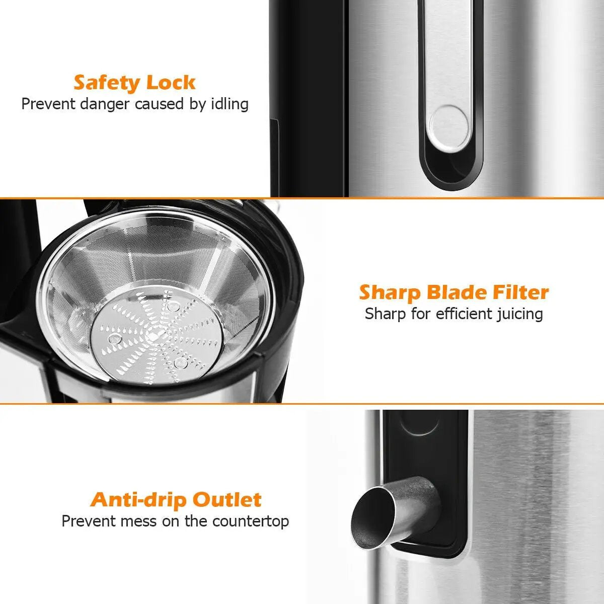 Centrifugal Juicer Machine Juicer Extractor Dual Speed by DirectDeals