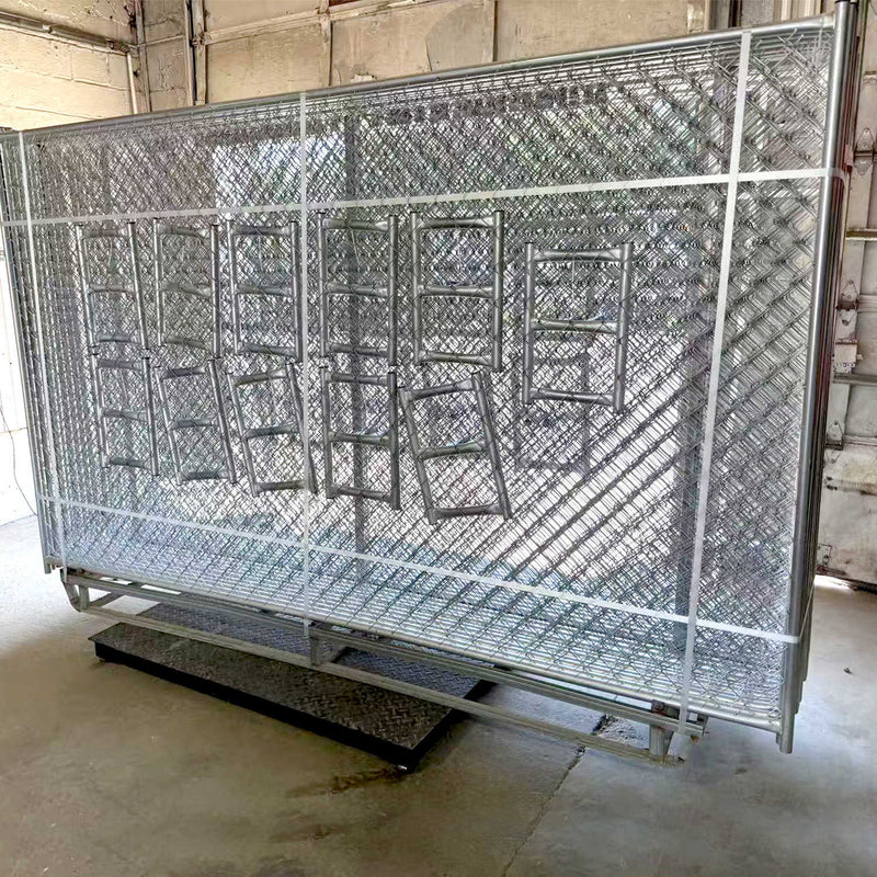 10x6 ft Chain Link Construction Fence (20pcs) by Chery Industrial