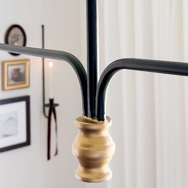 61 Inch Two Shade Linear Iron Pendant by Decor Steals