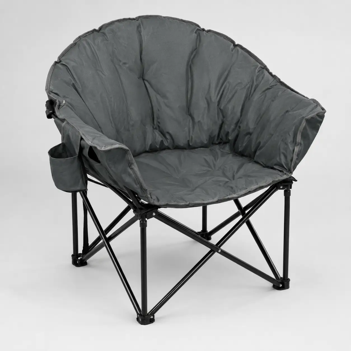 Folding Camping Moon Padded Chair with Carrying Bag by DirectDeals