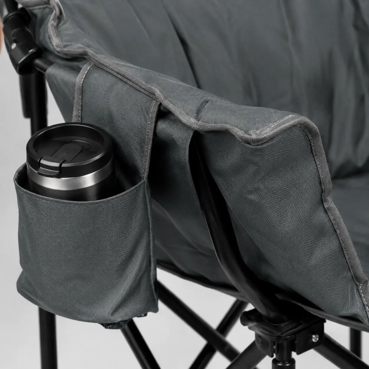 Folding Camping Moon Padded Chair with Carrying Bag by DirectDeals