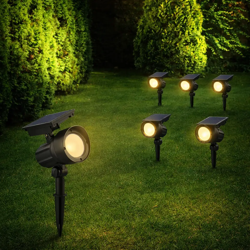 SmartYard 50 Lumen Solar Outdoor Landscape Spot Light, Black (5-Pack) by Outdoor Solar Outlet