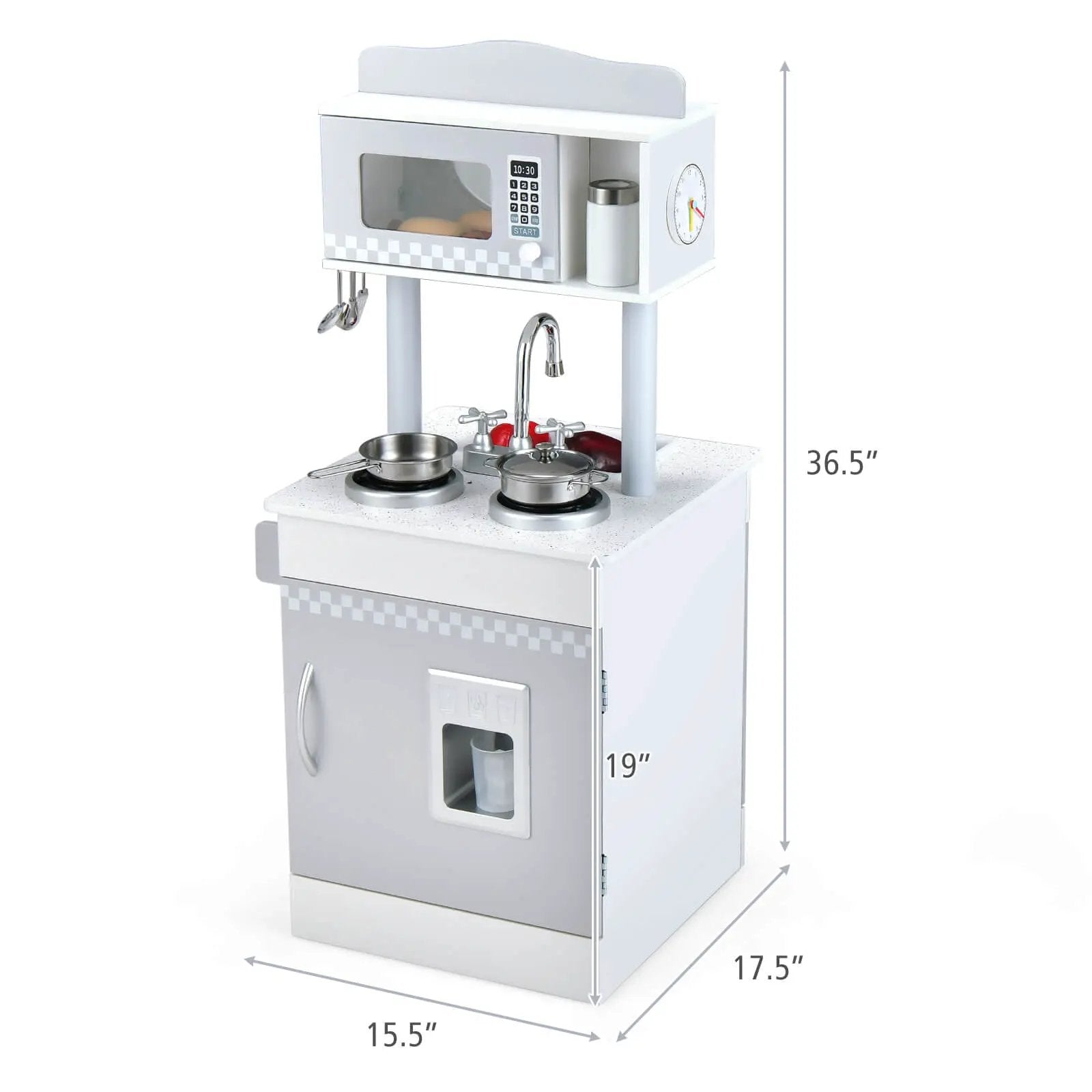 Chef Pretend Kitchen Playset with Cooking Oven and Sink for Toddlers by DirectDeals