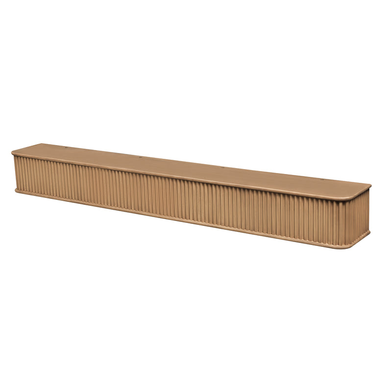 Fluted Fireplace Mantel Shelf – Real Wood by Dogberrycollections