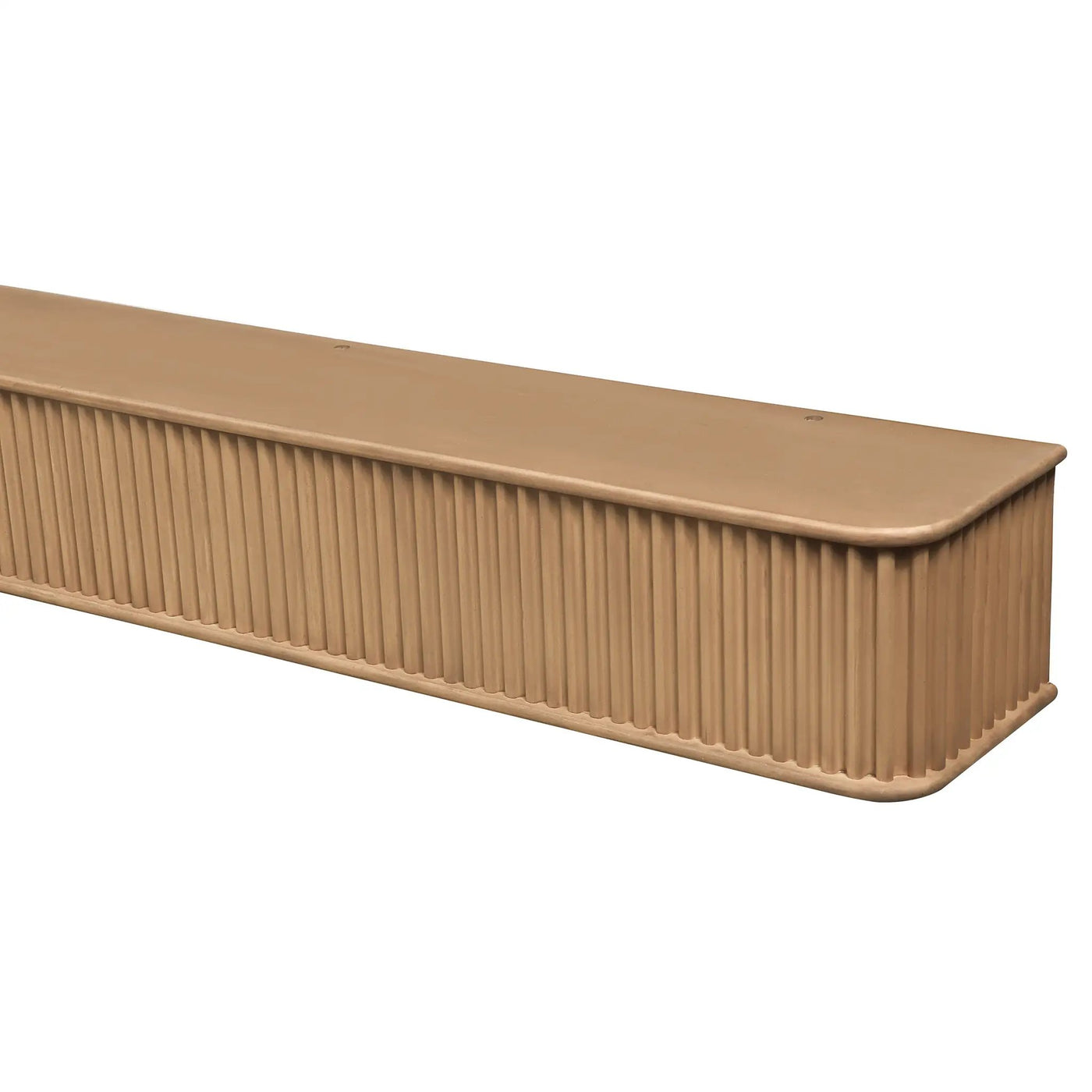 Fluted Fireplace Mantel Shelf – Real Wood by Dogberrycollections
