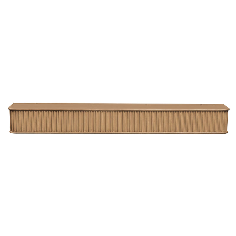 Fluted Fireplace Mantel Shelf – Real Wood by Dogberrycollections