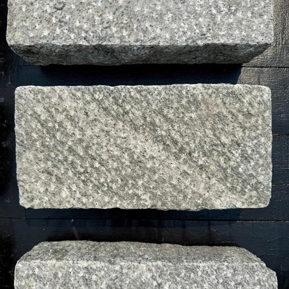 New Granite Paver Belgian Block 12" x 6" x 3" by Chief Bricks