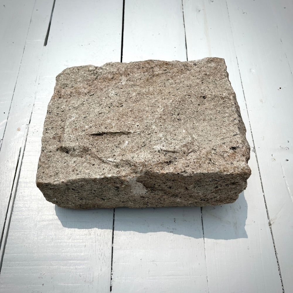 New Jumbo Granite Belgian Block 10” x 7” x 4” – Grey, Pink, Buff, Black by Chief Bricks