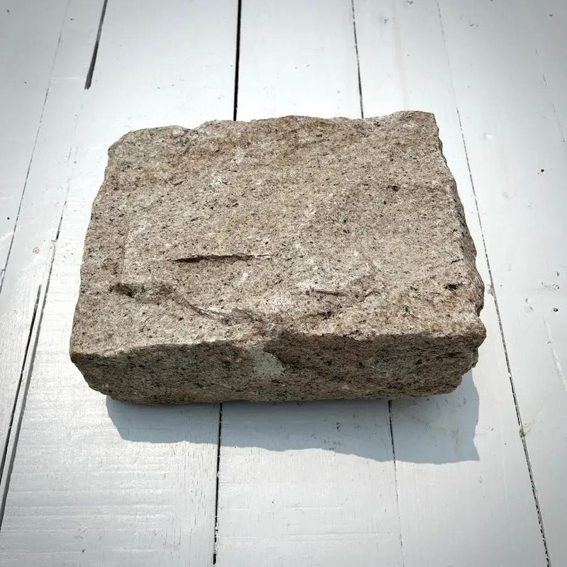 New Jumbo Granite Belgian Block 10” x 7” x 4” – Grey, Pink, Buff, Black by Chief Bricks