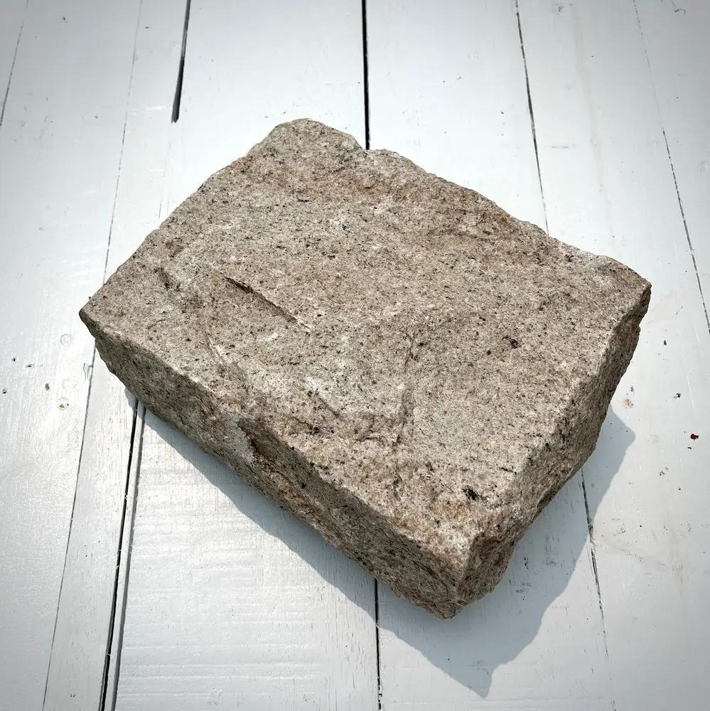 New Jumbo Granite Belgian Block 10” x 7” x 4” – Grey, Pink, Buff, Black by Chief Bricks