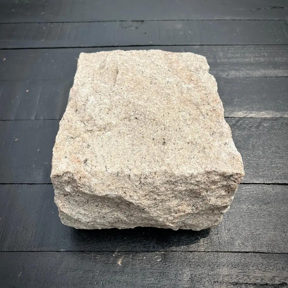 New Jumbo Granite Belgian Block 10” x 7” x 4” – Grey, Pink, Buff, Black by Chief Bricks