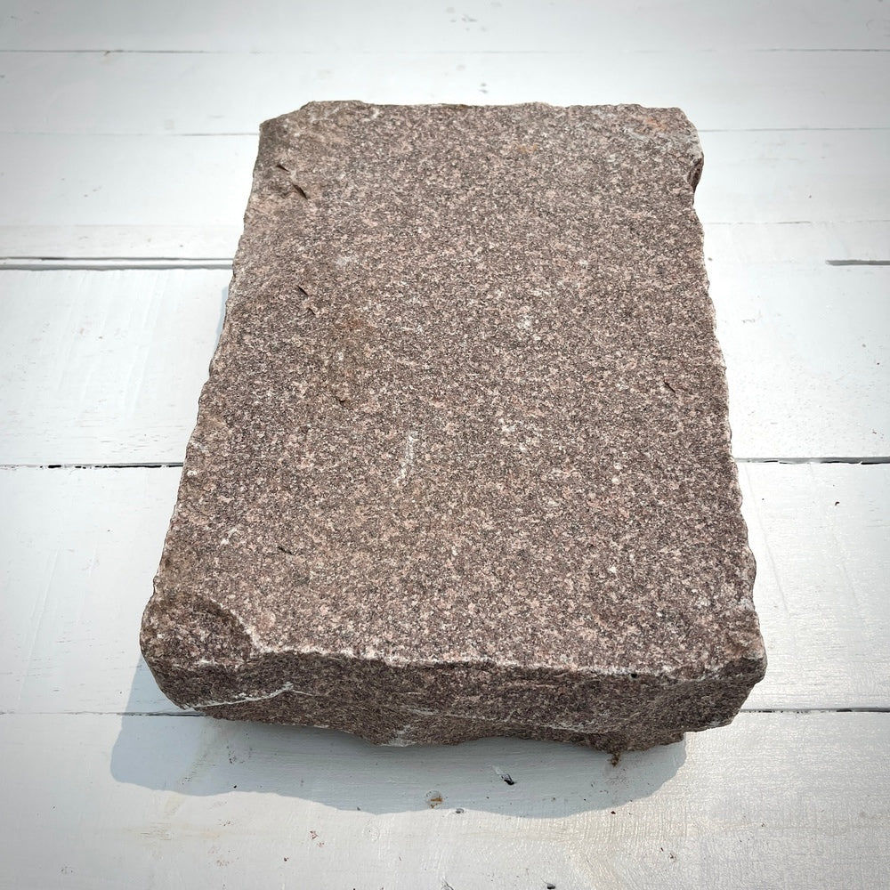 New Jumbo Granite Belgian Block 10” x 7” x 4” – Grey, Pink, Buff, Black by Chief Bricks