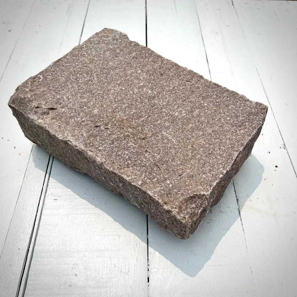 New Jumbo Granite Belgian Block 10” x 7” x 4” – Grey, Pink, Buff, Black by Chief Bricks