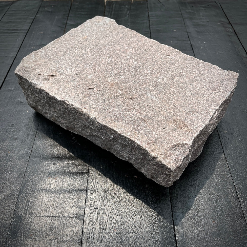 New Jumbo Granite Belgian Block 10” x 7” x 4” – Grey, Pink, Buff, Black by Chief Bricks