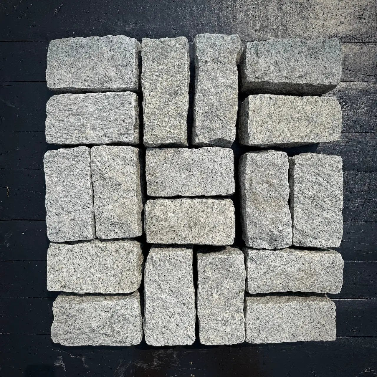 New Landscape Granite Belgian Block 8" x 4" x 4" by Chief Bricks
