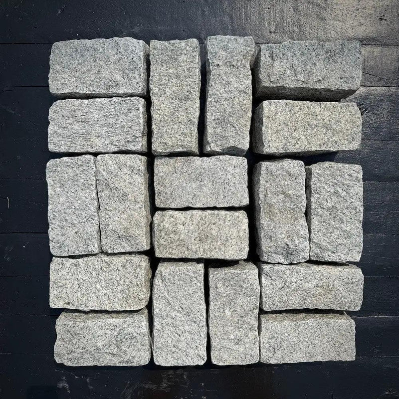 New Landscape Granite Belgian Block 8" x 4" x 4" by Chief Bricks