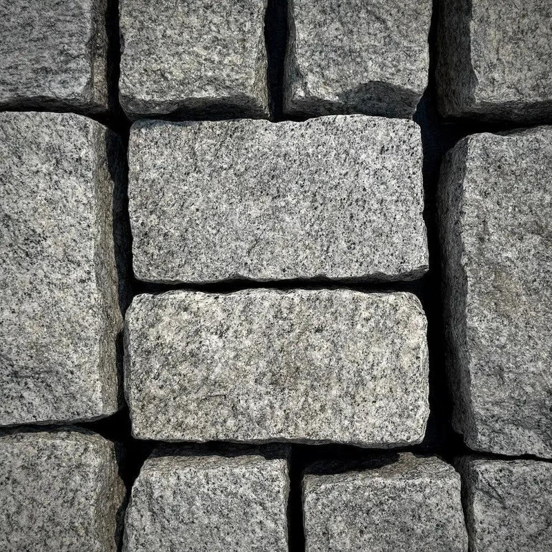 New Landscape Granite Belgian Block 8" x 4" x 4" by Chief Bricks