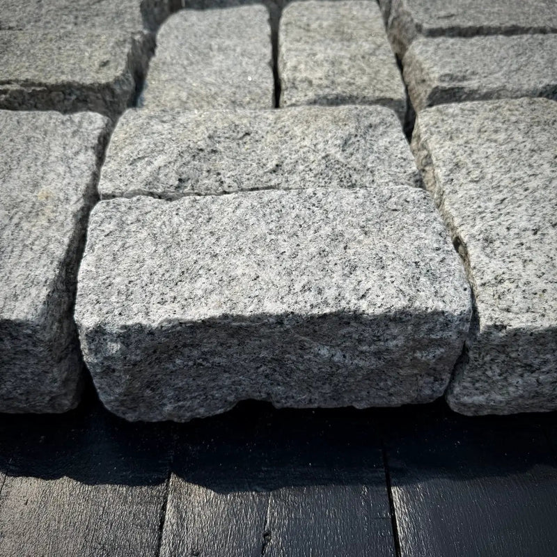 New Landscape Granite Belgian Block 8" x 4" x 4" by Chief Bricks