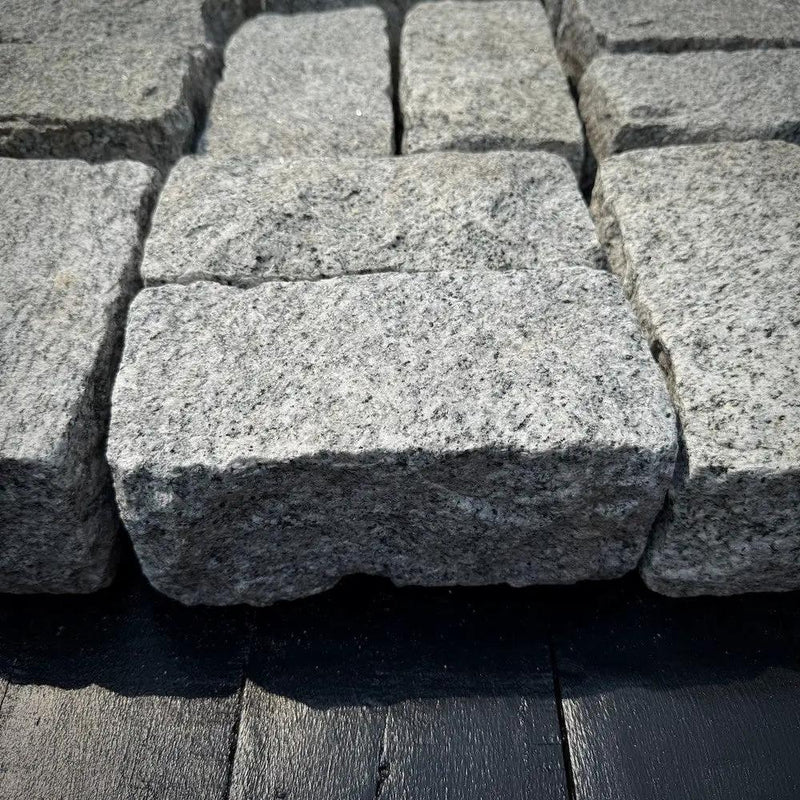 New Landscape Granite Belgian Block 8" x 4" x 4" by Chief Bricks