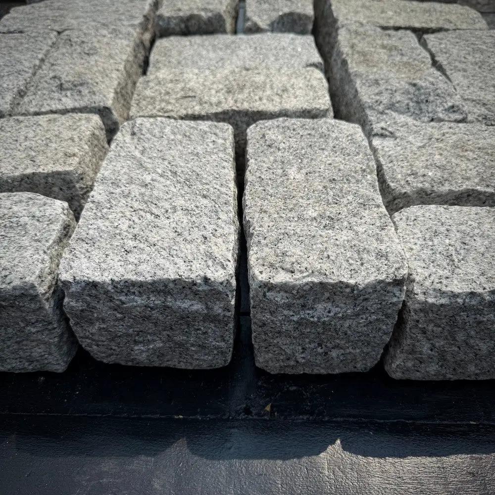 New Landscape Granite Belgian Block 8" x 4" x 4" by Chief Bricks