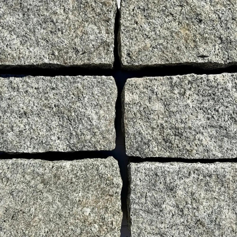 New Granite Paver Belgian Block 12" x 6" x 3" by Chief Bricks