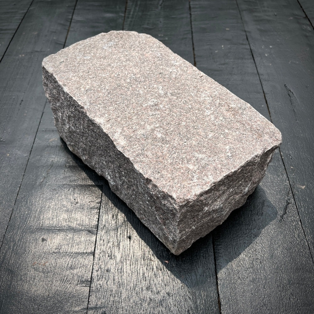 New Regulation Granite Belgian Block 9” x 5” x 5” – Grey, Pink, Buff, Black by Chief Bricks