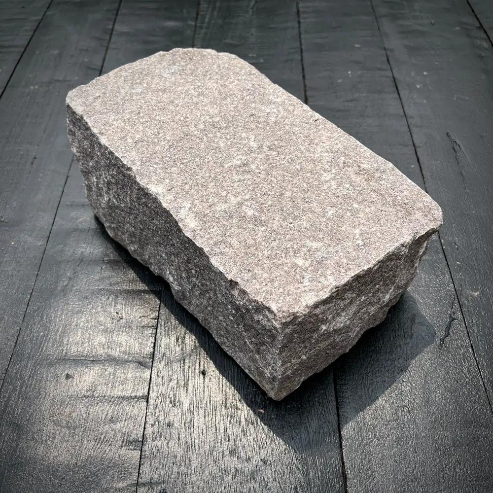 New Regulation Granite Belgian Block 9” x 5” x 5” – Grey, Pink, Buff, Black by Chief Bricks