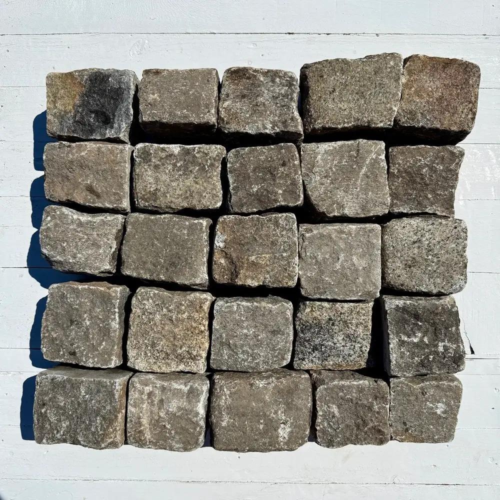 Reclaimed New York Granite Cobblestone - Cubes 5" x 5" x 5" by Chief Bricks