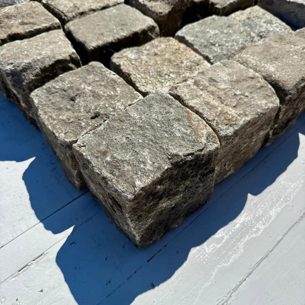 Reclaimed New York Granite Cobblestone - Cubes 5" x 5" x 5" by Chief Bricks