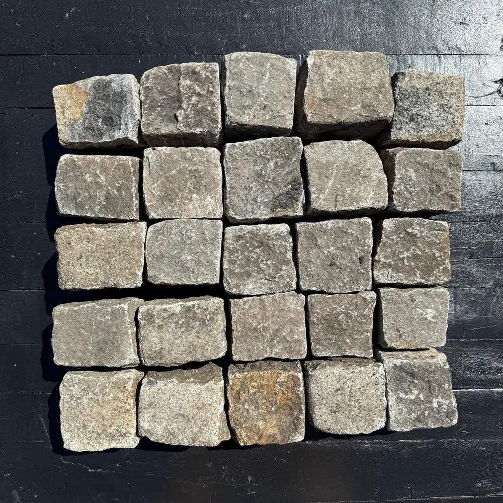 Reclaimed New York Granite Cobblestone - Cubes 5" x 5" x 5" by Chief Bricks
