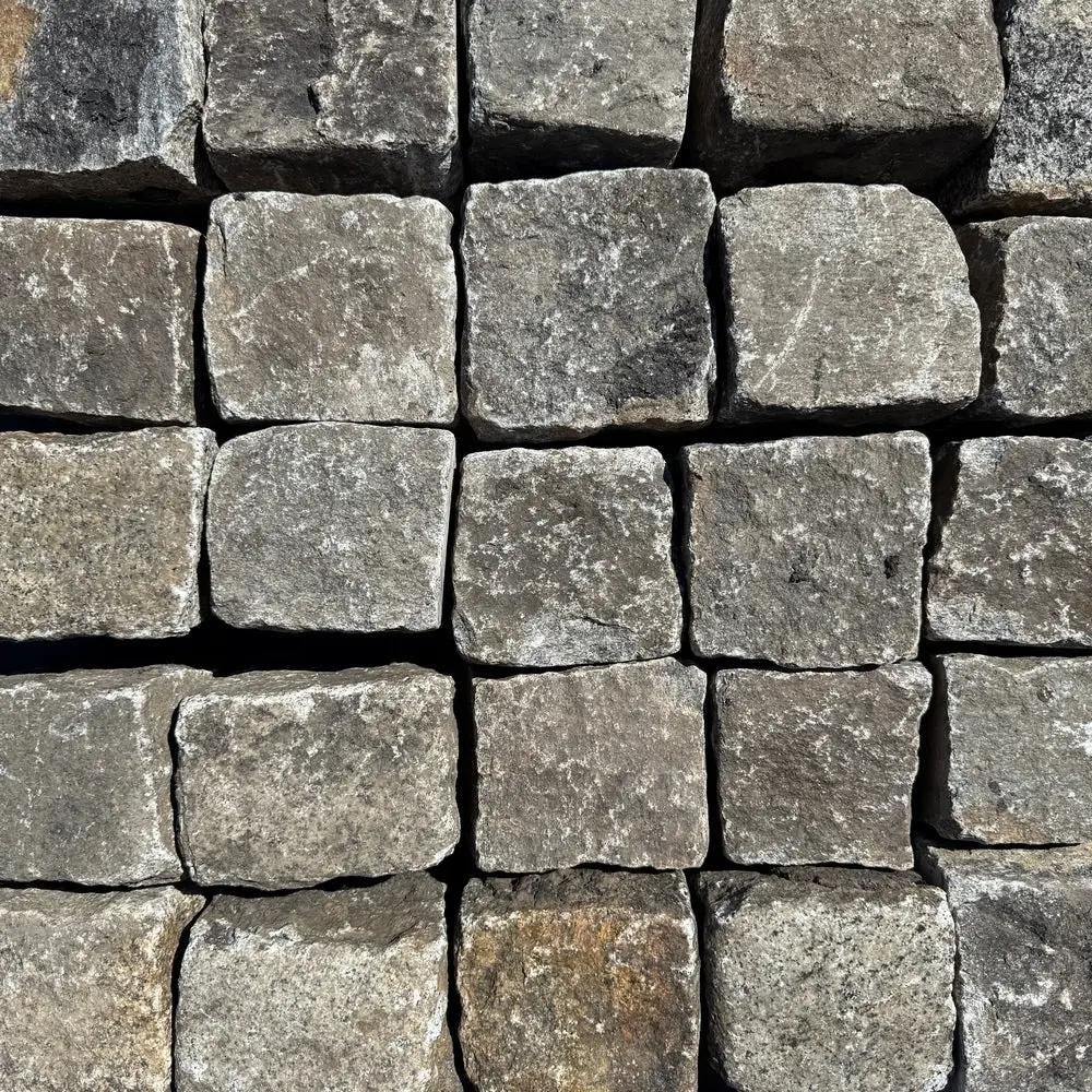 Reclaimed New York Granite Cobblestone - Cubes 5" x 5" x 5" by Chief Bricks
