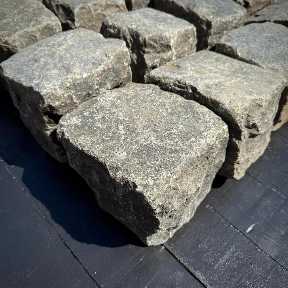 Reclaimed New York Granite Cobblestone - Cubes 6" x 6" x 6" by Chief Bricks
