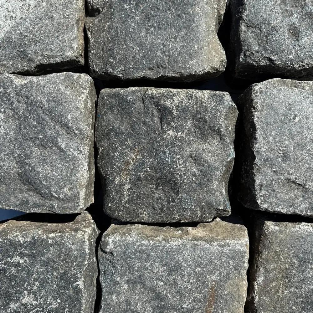 Reclaimed Granite Cobblestone - Cubes 7" x 7" x 7" by Chief Bricks