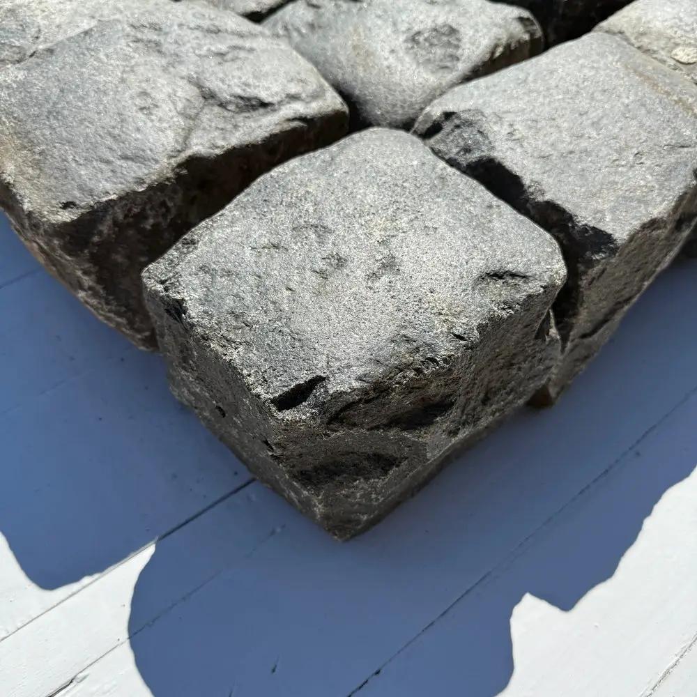 Reclaimed Granite Cobblestone - Cubes 7" x 7" x 7" by Chief Bricks