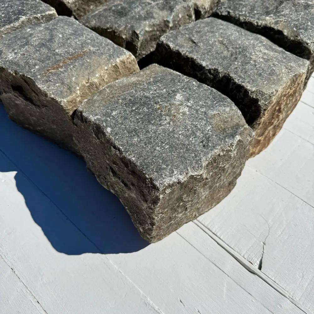 Reclaimed Granite Cobblestone - Cubes 7" x 7" x 7" by Chief Bricks