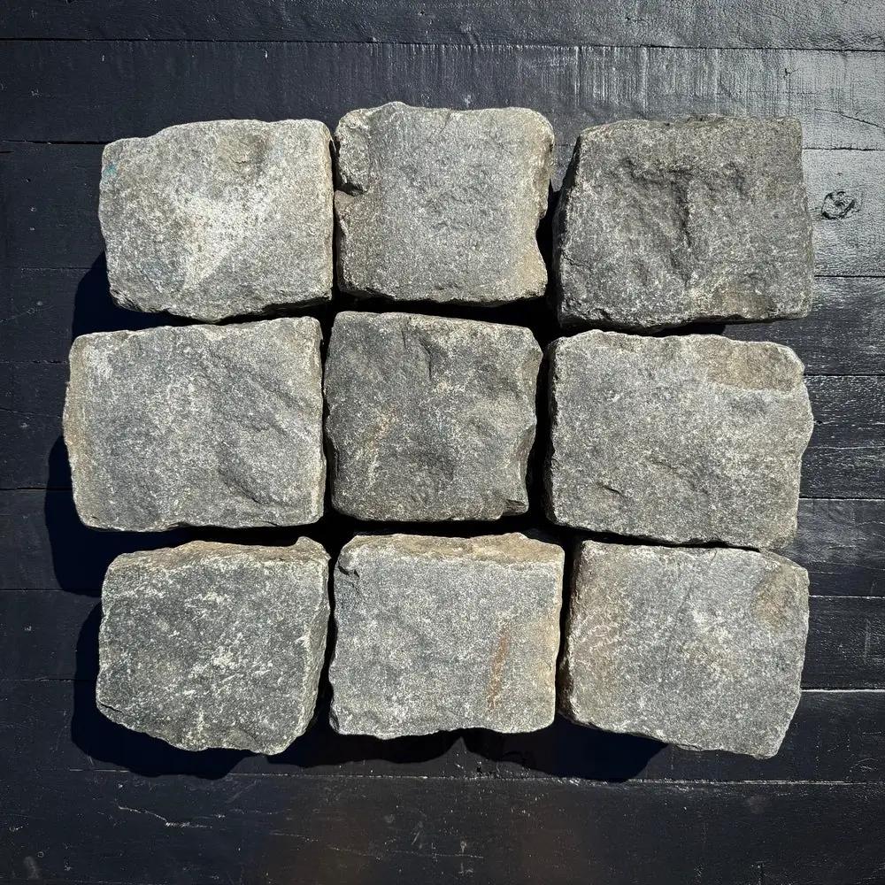 Reclaimed Granite Cobblestone - Cubes 7" x 7" x 7" by Chief Bricks