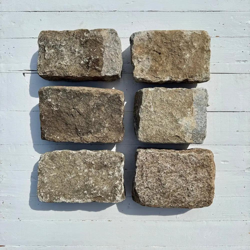 Reclaimed Granite Cobblestone - Jumbo 11" x 7" x 4" by Chief Bricks