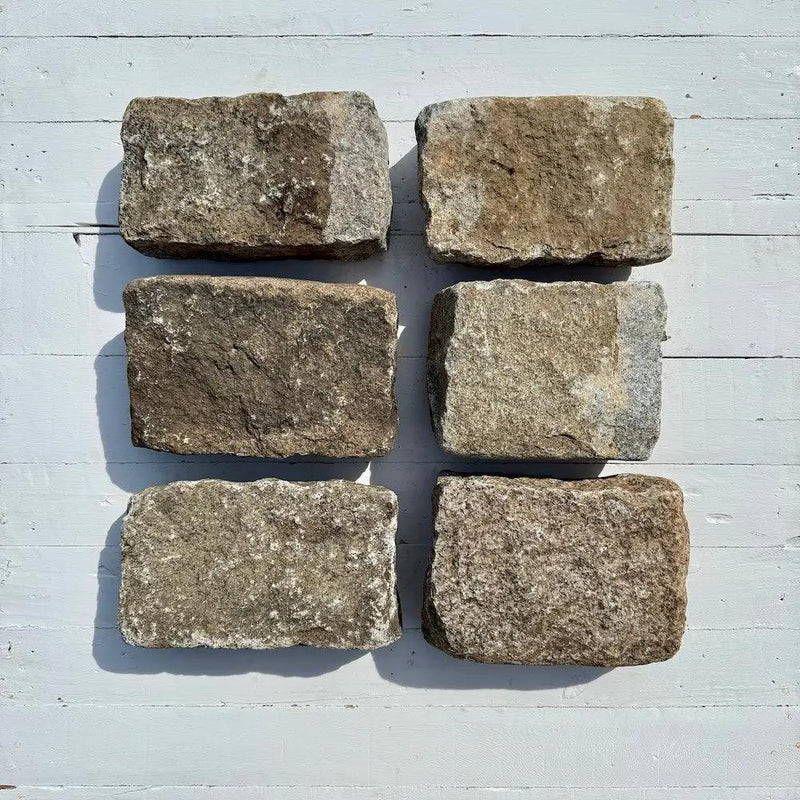 Reclaimed Granite Cobblestone - Jumbo 11" x 7" x 4" by Chief Bricks