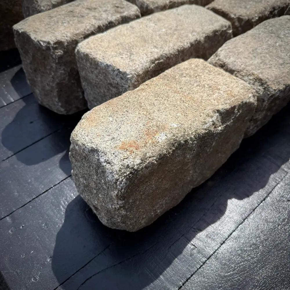 Reclaimed Granite Cobblestone - Regulation 9" x 5" x 5" by Chief Bricks