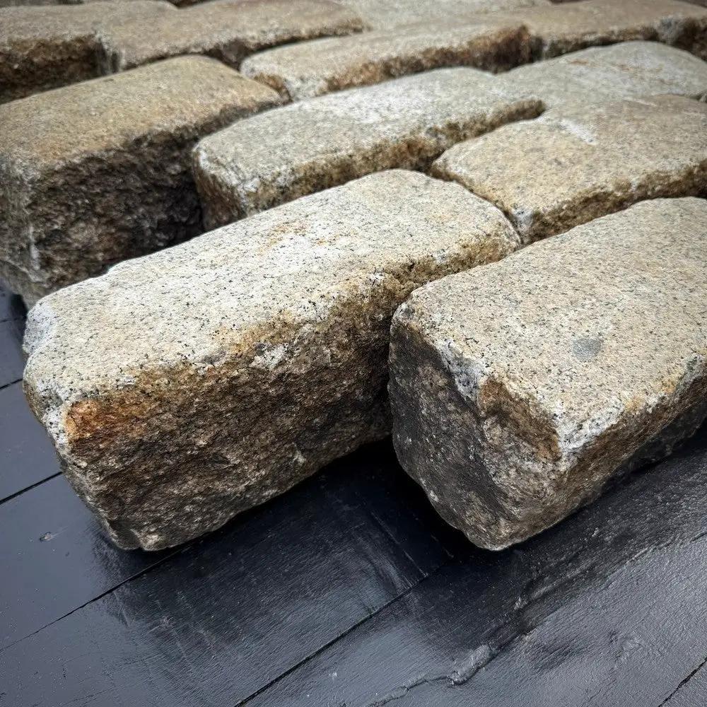 Reclaimed Granite Cobblestone - Regulation 9" x 5" x 5" by Chief Bricks